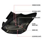 Spec-D 15-19 Ford Focus hatchback LED Tail Lights Smoked
