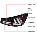 Spec-D 06-13 Lexus IS250 IS350 Tail Lights LED Matte Black/Clear