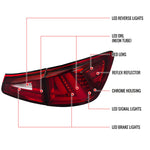 Spec-D 06-13 Lexus IS250 IS350 Tail Lights LED Red/Clear
