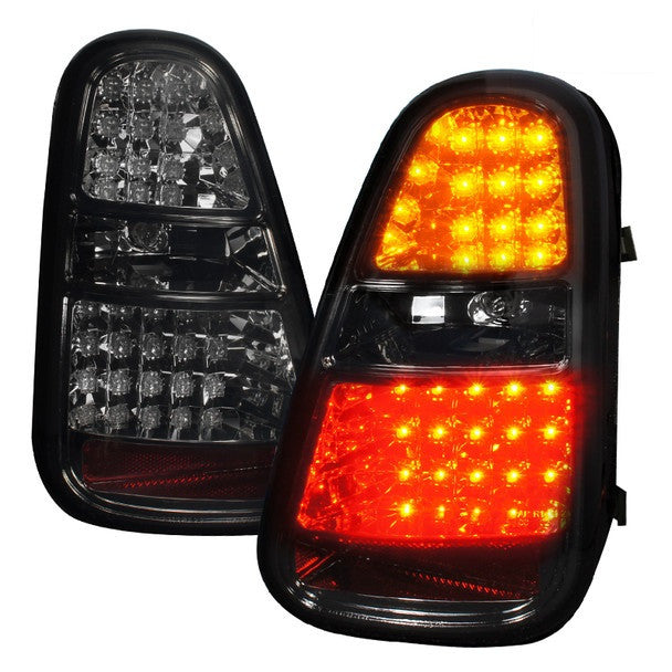 Spec-D 05-06 Mini Cooper S Tail Lights LED Chrome/Smoked