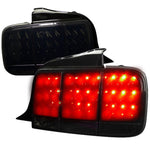 Spec-D 05-09 Ford Mustang Tail Lights LED Sequential Black/Smoked