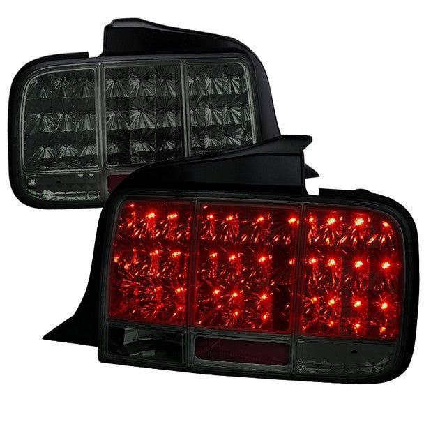 Spec-D 05-09 Ford Mustang Sequential LED Tail Lights Smoked