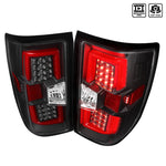 Spec-D 14-17 Chevy Silverado LED Tail Lights Black Housing Clear Lens