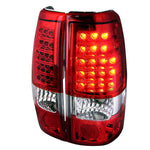 Spec-D 99-03 Silverado GMC Sierra LED Tail Lights Red/Clear