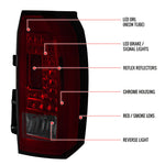 Spec-D 15-20 Chevrolet Tahoe Suburban LED Tail Lights Red Smoked