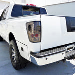 Spec-D 04-15 Nissan Titan LED Tail Lights Chrome/Red Smoked
