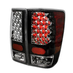 Spec-D 04-15 Nissan Titan LED Tail Lights Matte Black/Clear