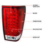 Spec-D 04-15 Nissan Titan Tail Lights LED Chrome/Red/Clear