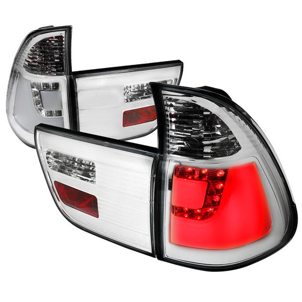 Spec-D 00-06 BMW X5 Chrome LED Tail Lights