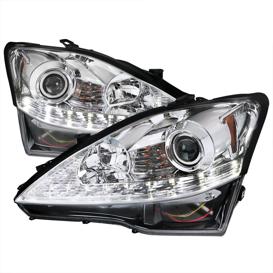 Spec-D 06-10 Lexus IS250 IS350 Pro Headlights SEQ Signal Chrome