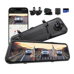 M4 Quad Mirror Dash Cam, 1080P 4-Cam, 12" IPS Touchscreen