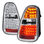 Spec-D 05-06 Mini Cooper LED Tail Lights Chrome Housing