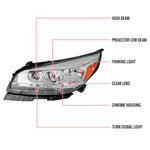 Spec-D 13-15 Malibu OEM Style Projector Headlights Chrome
