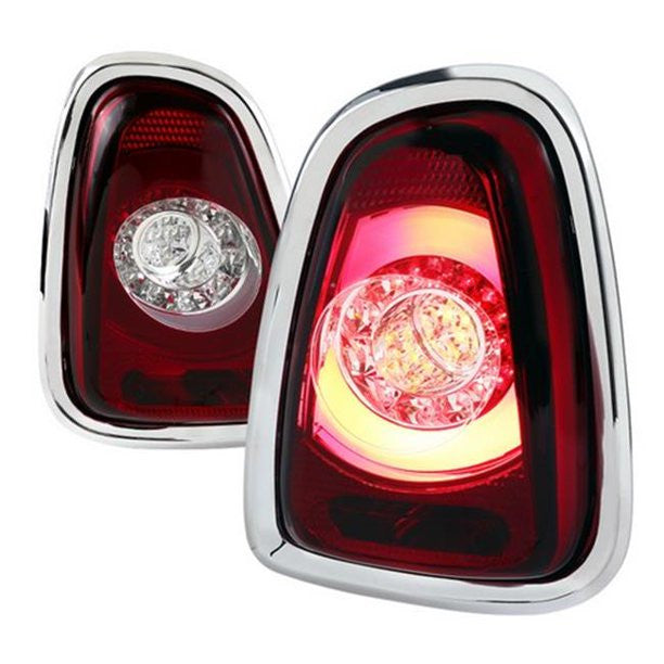 Spec-D 11-13 Mini Cooper Tail Lights LED Red/Clear