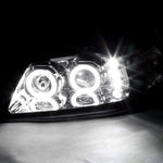 Spec-D 99-04 Mustang Dual Halo Projector Headlights Chrome