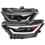 Spec-D 18-20 Mustang Shelby Projector Headlights Black OEM HID