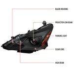 Spec-D 13-15 Nissan Altima Sedan Projector Headlights Black