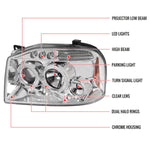 Spec-D 01-04 Nissan Frontier LED Projector Headlights Chrome