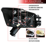 Spec-D 04-15 Nissan Titan Halo Projector Headlights Black/Smoked