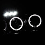 Spec-D 04-15 Nissan Titan Halo Projector Headlights Black/Smoked
