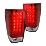 Spec-D 04-15 Nissan Titan Tail Lights LED Chrome/Red/Clear