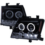 Spec-D 05-12 Nissan Xterra Halo Projector Headlights Bk Smoked