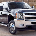 Spec-D 07-13 Silverado 2500HD 3500HD LED Bar Headlights Black/Clear
