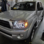 Spec-D 05-11 Tacoma Dual Halo Projector Headlights Chrome