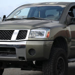 Spec-D 04-15 Titan 07-07 Armada Pro Headlights LED Bar Chrome