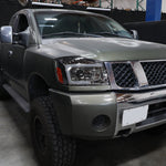 Spec-D 04-15 Titan 07-07 Armada Pro Headlights LED Bar Chrome