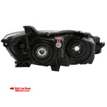 Spec-D 15-17 Toyota Camry Headlights Projector Matte Black/Clear Amber