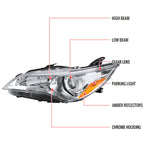 Spec-D 15-17 Toyota Camry Headlights Projector Chrome/Clear Amber