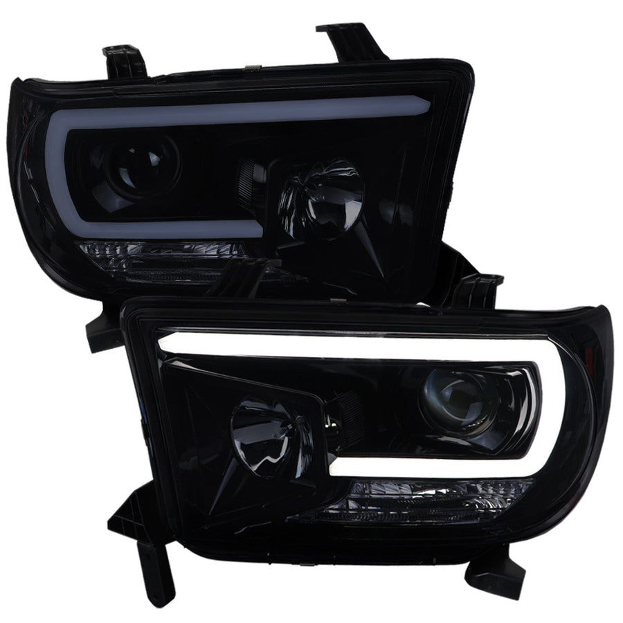 Spec-D 07-13 Tundra 08-17 Sequoia Projector Headlights Black/Smoked