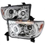 Spec-D 07-13 Tundra Sequoia Halo ProJector Headlights Chrome