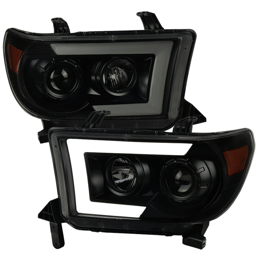 Spec-D 07-13 Tundra 08-17 Sequoia Sequential Headlights Black/Smoked