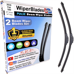 2016 Fiat 500 Wiper Blades Set w/1yr Wear Warranty (Set of 2) Pulse Beam Wipers