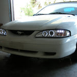 Spec-D 94-98 Ford Mustang Halo Projector Headlights Chrome