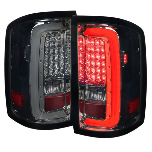 Spec-D 14-19 GMC Sierra 250HD 3500HD LED Tail Lights Smoked