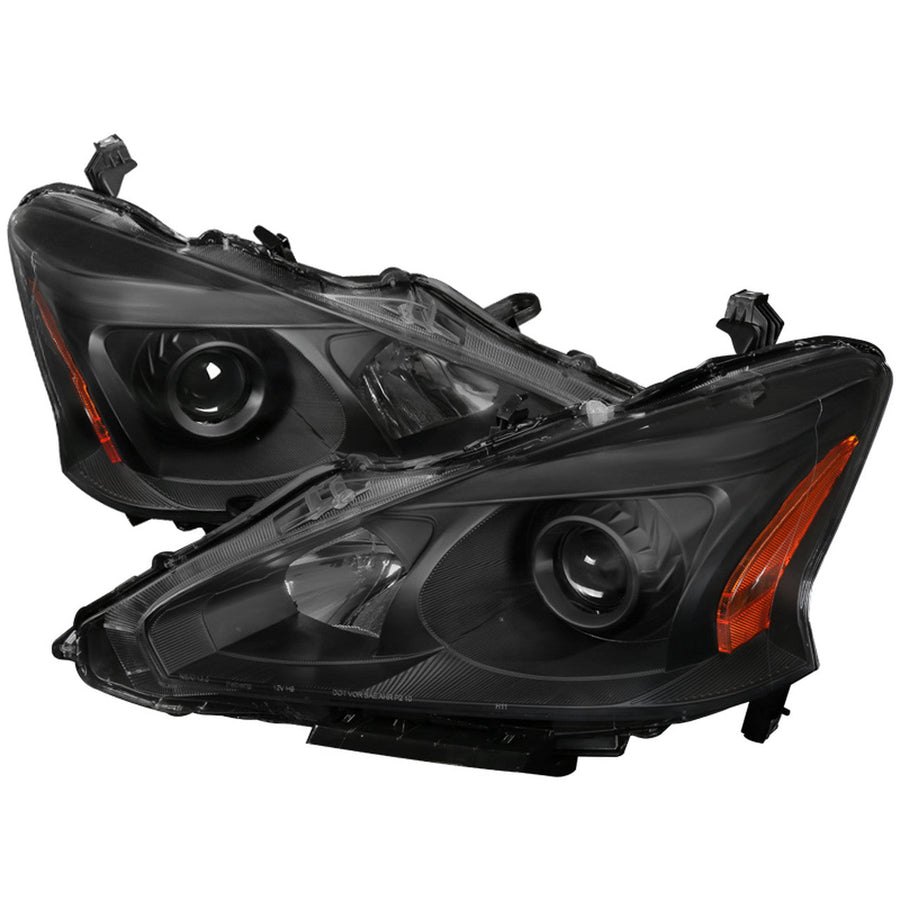 Spec-D 13-15 Nissan Altima Sedan Projector Headlights Black