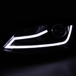 Spec-D 11-18 VW Jetta MK6 Headlights LED Bar Projector Black/Smoked