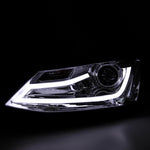 Spec-D 11-18 VW Jetta MK6 Headlights LED Bar Projector Chrome/Clear