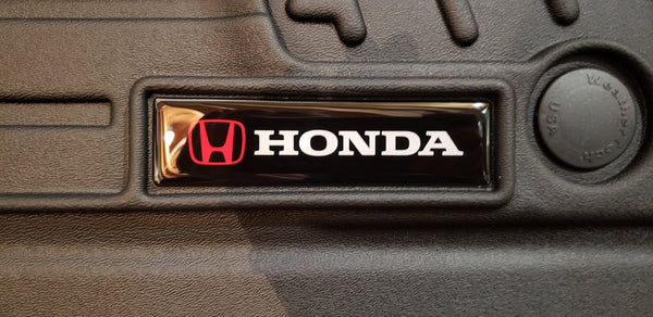 Domed Honda Emblem Inserts for Weathertech Floor Mats (Single)