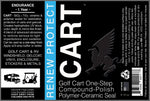 GOLF CART & RV - Ceramic-Hybrid Compound, Polish, Sealer ONE-STEP for Golf Carts, RVs, UTV, ATV - Panels & Clear Acrylic Windscreens