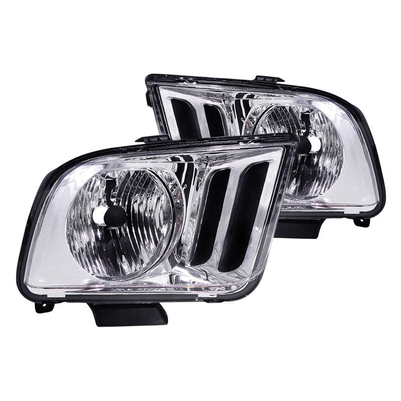 Spec-D 05-09 Ford Mustang OEM Style Headlights Chrome/Clear