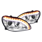 Spec-D 00-06 Mercedes W220 S-Class Projector Chrome Headlights