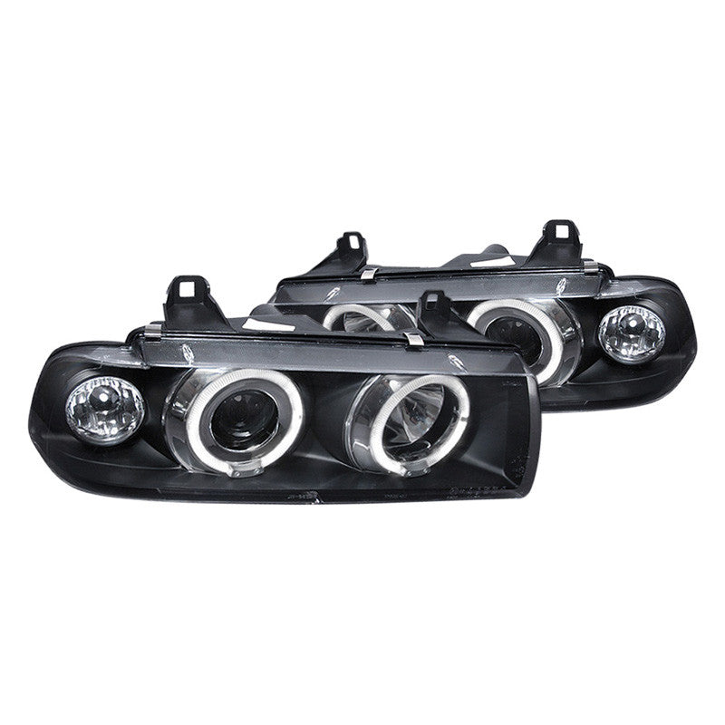 Spec-D 99-05 BMW 3 Series E36 Projector Headlights 1PC Matte Black/Clear