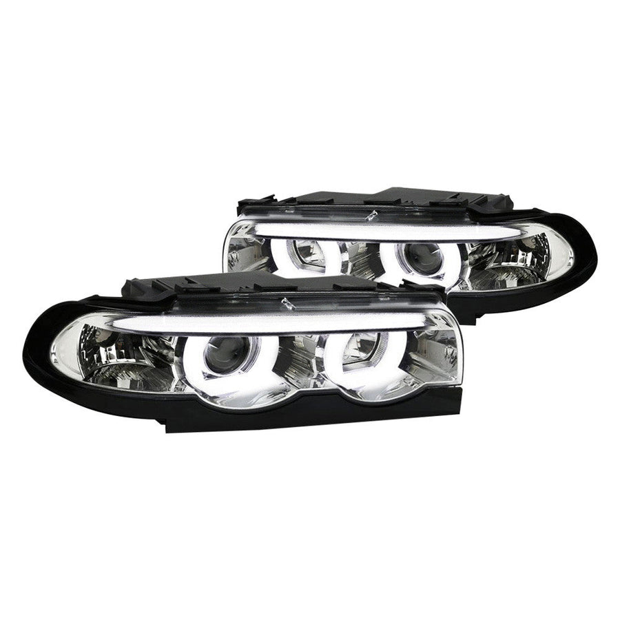 Spec-D 95-01 BMW E38 7 Series Projector Headlights Chrome