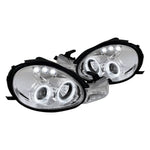 Spec-D 00-02 Dodge Neon Halo Projector Headlights Chrome