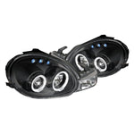 Spec-D 00-02 Dodge Plymouth Neon Headlights Dual Halo Projector Black