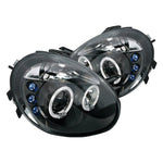 Spec-D 03-05 Dodge Neon Headlights Dual Halo Projector LED DRL Smoked